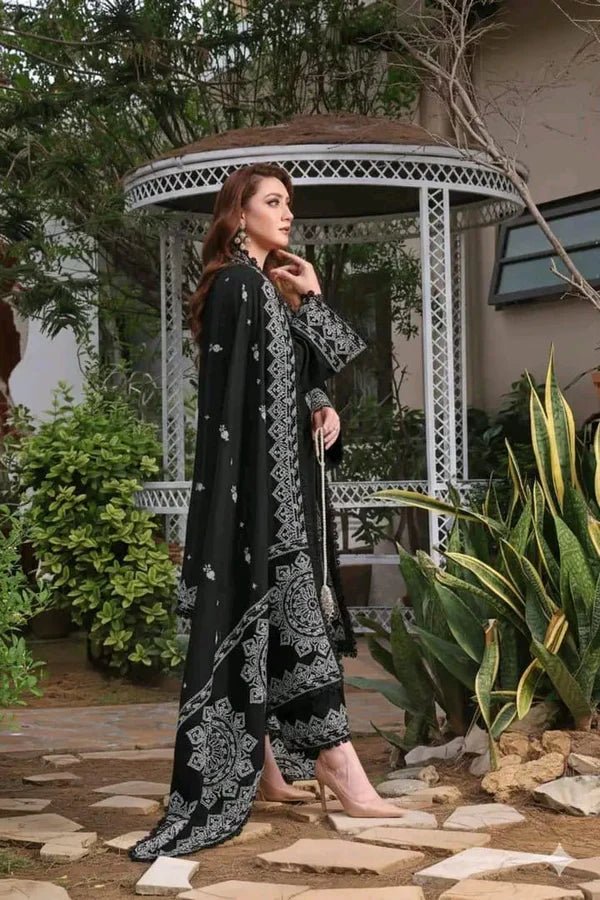 Raman Emb Black 3pc - ZORA