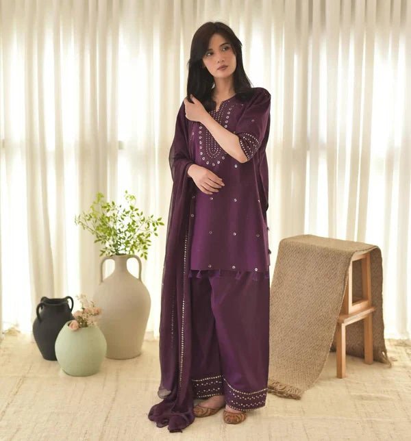 PURPLE AURA LAWN 3PC - ZORA