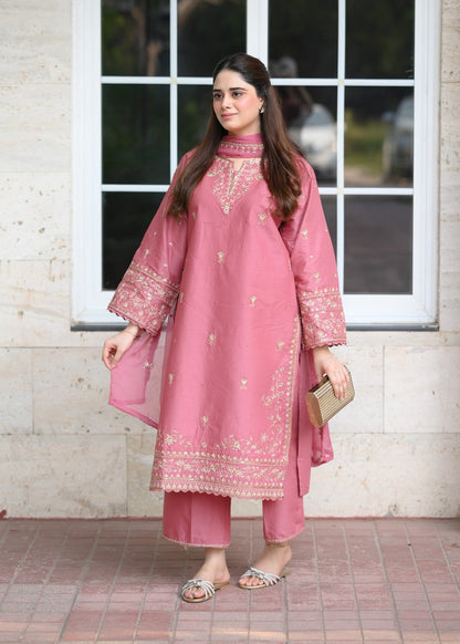 Hoor Embroidered 3Pcs
