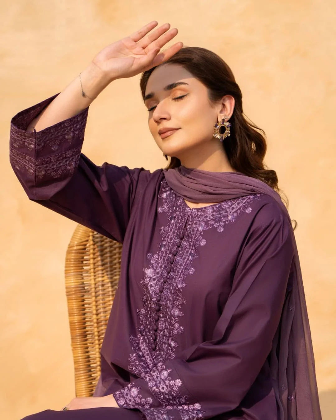 Meer Embroidery 3 piece