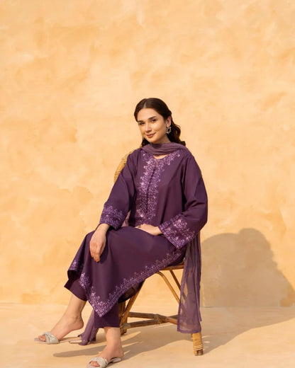 Meer Embroidery 3 piece
