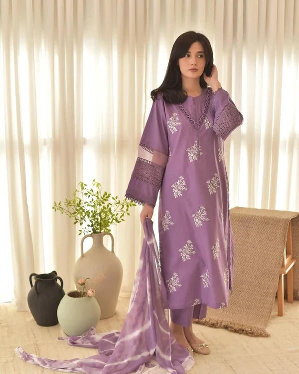 HORIYA PURPLE LAWN 3PC - ZORA