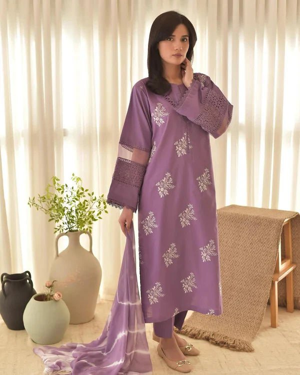 HORIYA PURPLE LAWN 3PC - ZORA