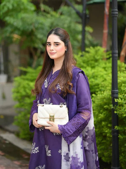 Horiya Dark Purple 3pc - ZORA