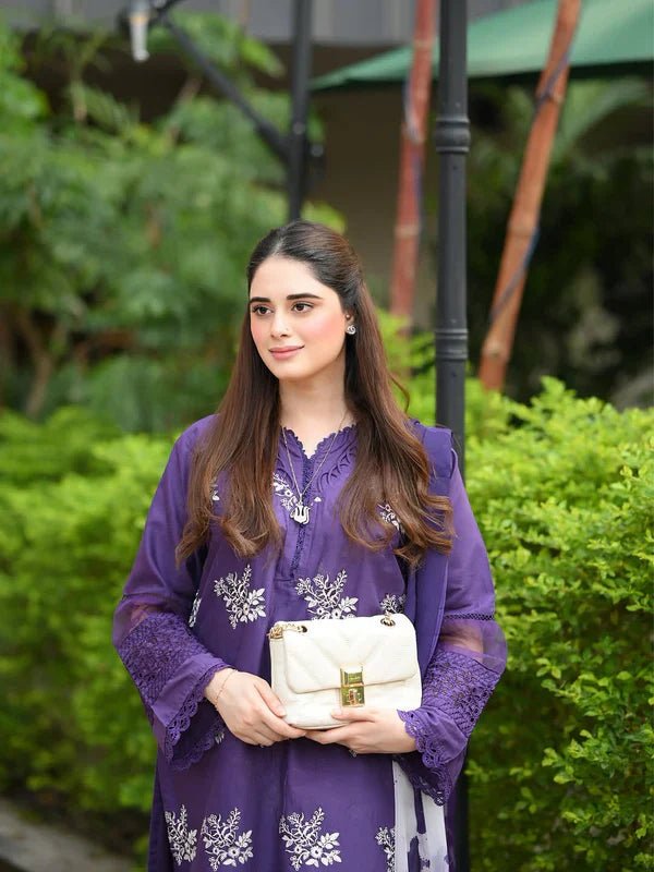 Horiya Dark Purple 3pc - ZORA