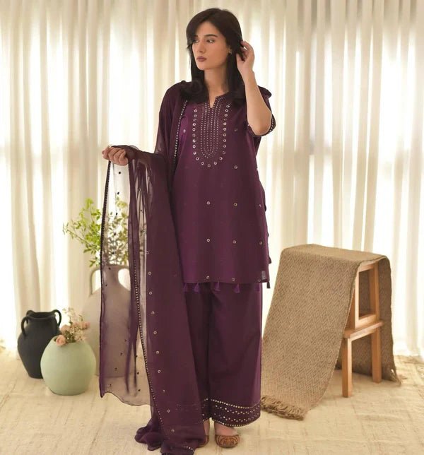 PURPLE AURA LAWN 3PC - ZORA