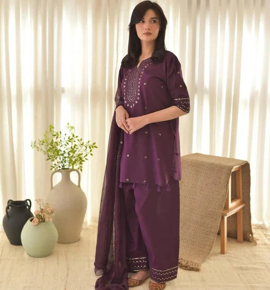 PURPLE AURA LAWN 3PC - ZORA