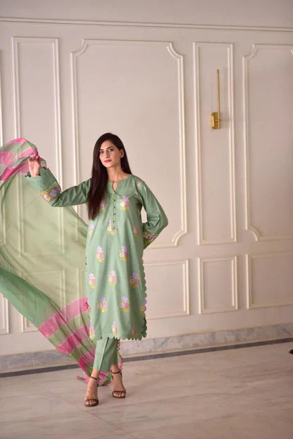 BLOSSOM LUXURY COTTON 3PC - ZORA