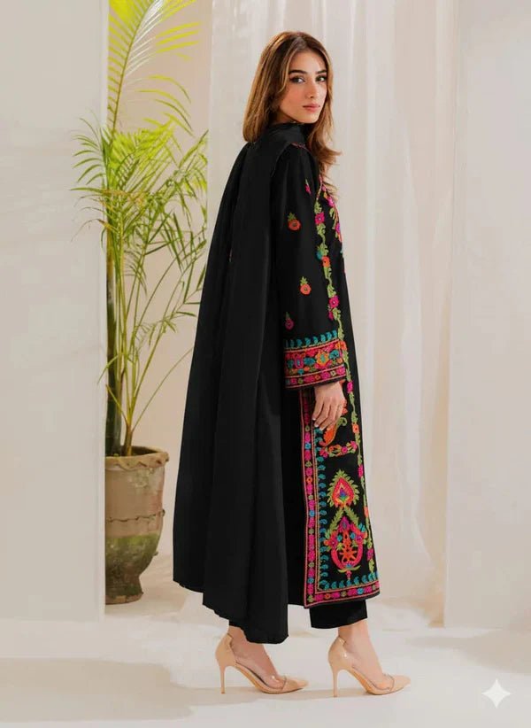 Riwaaj Emb Black 3pc - ZORA