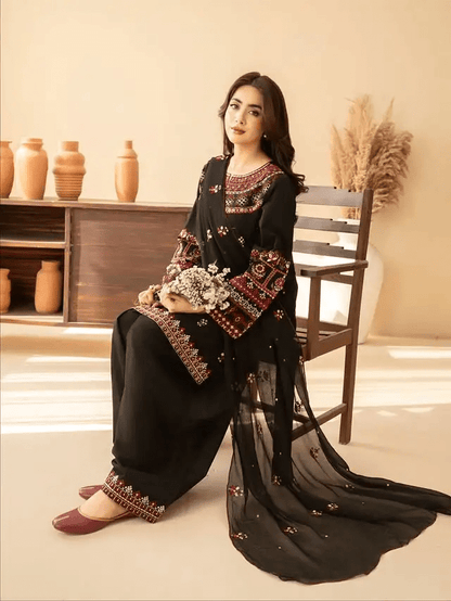 Ruksar Embroidered 3pc - ZORA